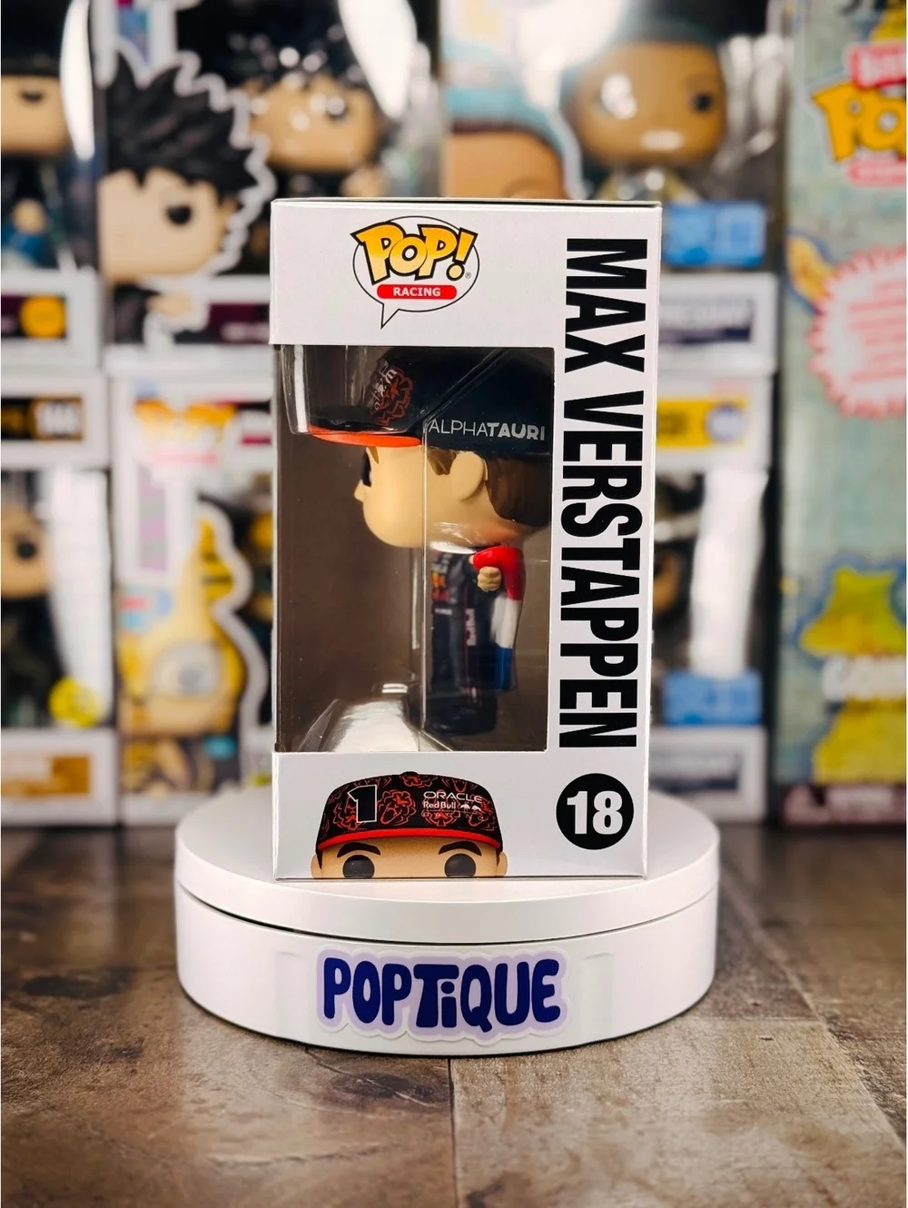 Formula 1 Red Bull Max Verstappen with Flag Funko Pop! #18 - EE Exclusive